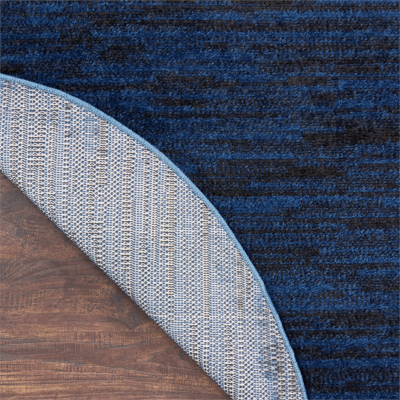 Pemberly Row 6' x ROUND Midnight Blue Outdoor Indoor/Outdoor Rug