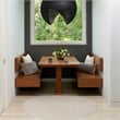 Pemberly Row Contemporary 3' x 5' Oval Ivory Silver Fabric Modern Rug