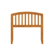 Pemberly Row Contemporary Twin Wood Headboard in Light Toffee