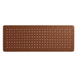 Pemberly Row Weave Wall-Mount Vegan Leather Queen Headboard in Walnut Brown