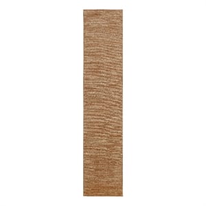 Pemberly Row Modern / Contemporary 6' Runner Rust Fabric Area Rug