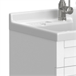Pemberly Row 28-inch ABS Utility Sink & Cabinet in Pure White
