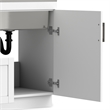 Pemberly Row Contemporary 46-inch Utility Sink & Cabinet in Pure White