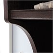 Pemberly Row Engineered Wood 2 Door Credenza Desk Hutch in Coffee Oak