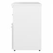 Pemberly Row Office Storage Cabinet with Drawers in White-Engineered Wood