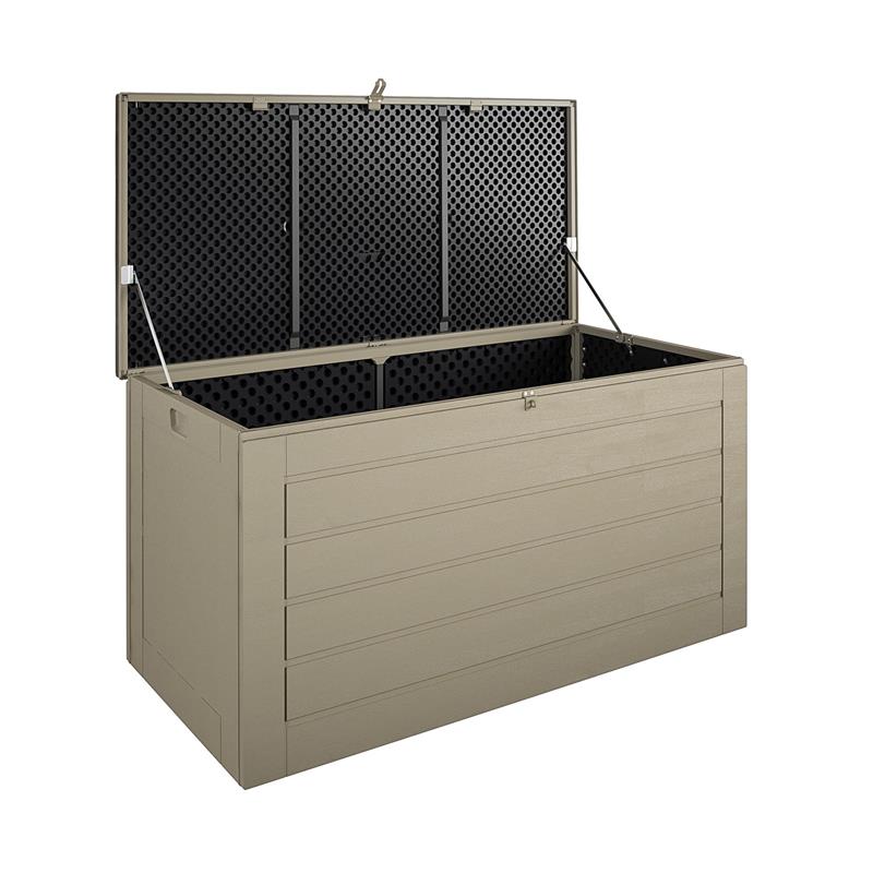 Pemberly Row Outdoor Patio Deck Storage Box Extra Large 180 Gallons in Tan