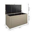 Pemberly Row Outdoor Patio Deck Storage Box Extra Large 180 Gallons in Tan