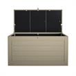 Pemberly Row Outdoor Patio Deck Storage Box Extra Large 180 Gallons in Tan