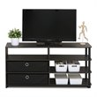 Pemberly Row Contemporary Wood TV Stand for TV up to 55