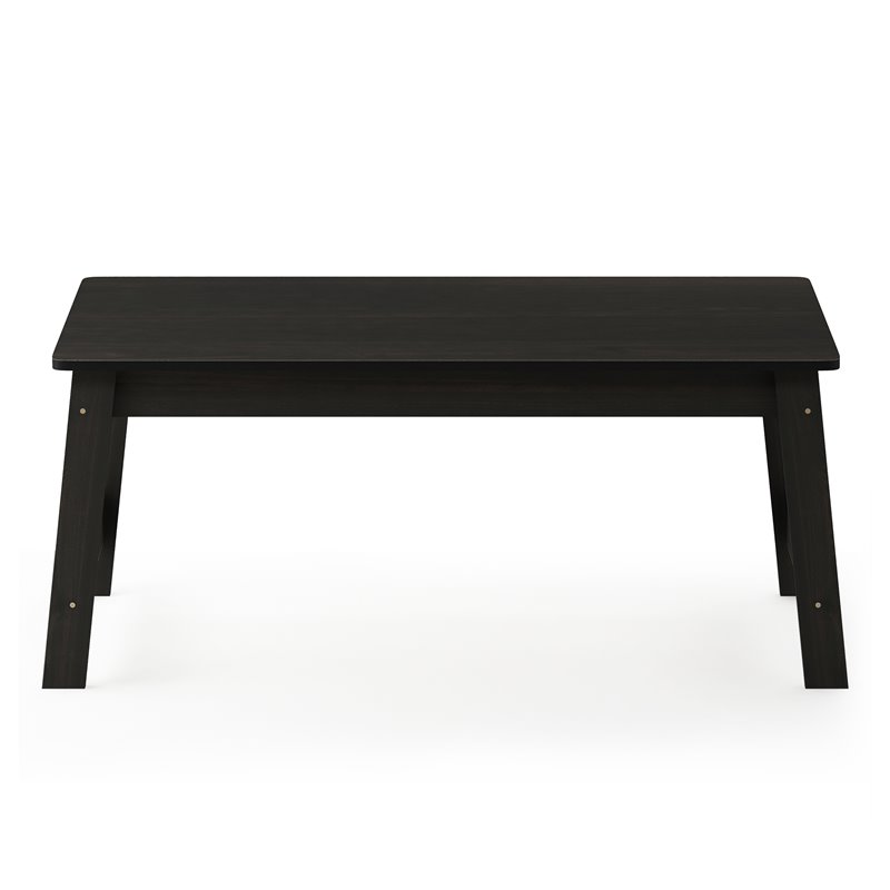 Pemberly Row Contemporary Engineered Wood Beginning Coffee Table in Espresso