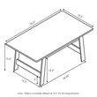Pemberly Row Contemporary Engineered Wood Beginning Coffee Table in Espresso