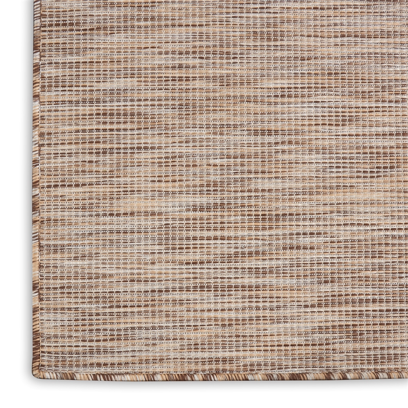 Pemberly Row 10' Runner Beige Fabric Modern Area Rug (10' Runner)