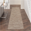 Pemberly Row 10' Runner Beige Fabric Modern Area Rug (10' Runner)