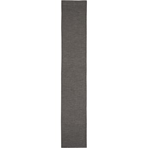 Pemberly Row 10' Runner Charcoal Fabric Modern Area Rug (10' Runner)