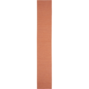 Pemberly Row 10' Runner Terracotta Fabric Modern Area Rug (10' Runner)