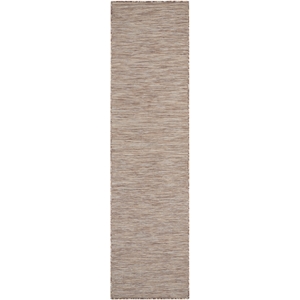 Pemberly Row 8' Runner Beige Fabric Modern Area Rug (8' Runner)