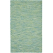 Pemberly Row 3' x 5' Blue/Green Fabric Modern Area Rug (3' x 5')