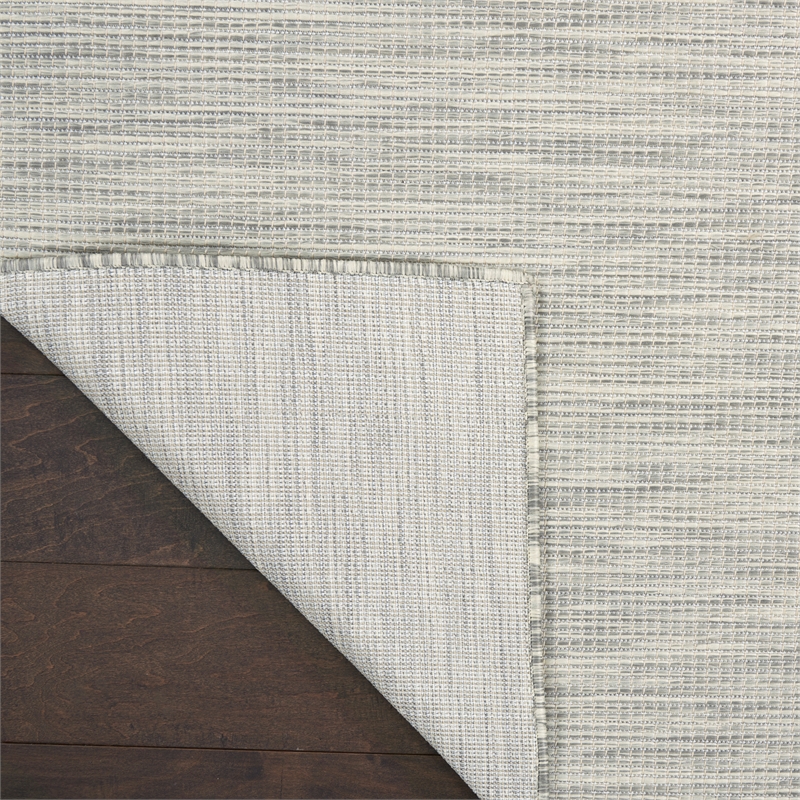 Pemberly Row 8' x 10' Light Gray Fabric Modern Area Rug (8' x 10')