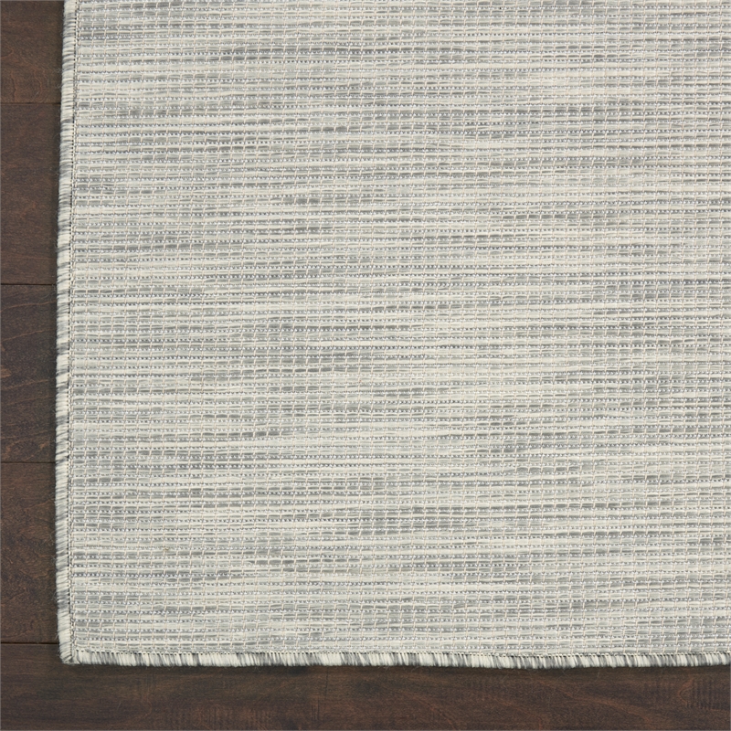 Pemberly Row 8' x 10' Light Gray Fabric Modern Area Rug (8' x 10')