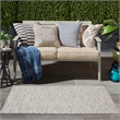 Pemberly Row 3' x 5' Light Gray Fabric Modern Area Rug (3' x 5')