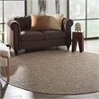 Pemberly Row 8' x Round Beige Fabric Modern Area Rug (8' Round)