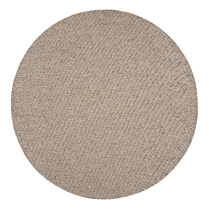 Pemberly Row 8' x Round Beige Fabric Modern Area Rug (8' Round)
