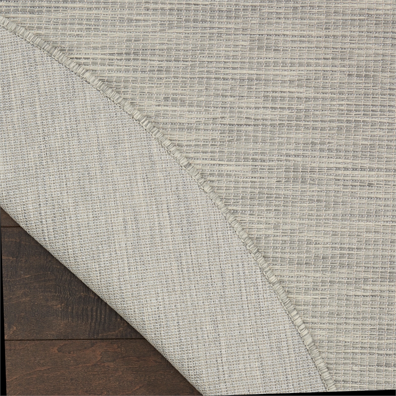 Pemberly Row 8' x Round Light Gray Fabric Modern Area Rug (8' Round)