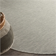 Pemberly Row 8' x Round Light Gray Fabric Modern Area Rug (8' Round)