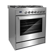 Pemberly Row 30 in. 5.0 cu. ft Single Oven Gas Range with 5 Burner Cooktop