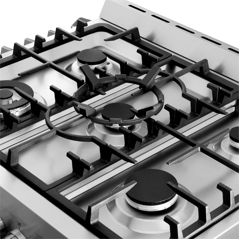 Pemberly Row 30 in. 5.0 cu. ft Single Oven Gas Range with 5 Burner Cooktop