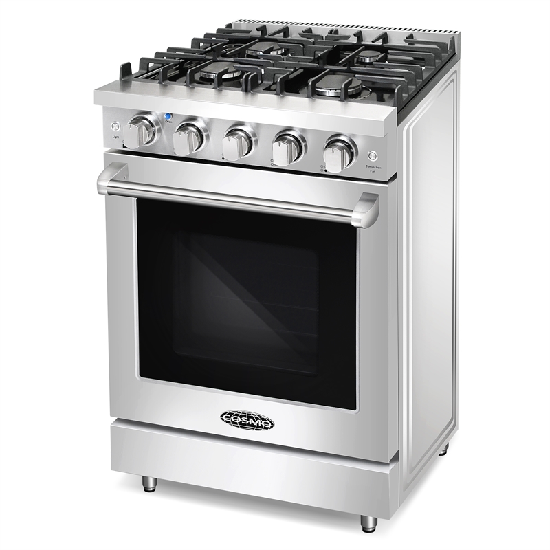 Pemberly Row 24 in. Freestanding Gas Range with 3.73 cu. ft. Capacity Oven
