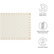 Pemberly Row Weave Wall-Mount Vegan Leather Twin Headboard in Natural Beige