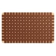 Pemberly Row Weave Wall-Mount Vegan Leather Twin Headboard in Natural Brown