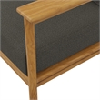 Pemberly Row Modern / Contemporary Fabric Sofa in Natural Flint Gray