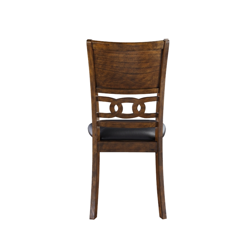 Pemberly Row Contemporary 6-Piece Wood Dining Table Set in Brown