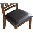 Pemberly Row Contemporary 6-Piece Wood Dining Table Set in Brown