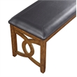 Pemberly Row Contemporary 6-Piece Wood Dining Table Set in Brown