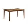 Pemberly Row Contemporary 6-Piece Wood Dining Table Set in Brown