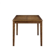 Pemberly Row Contemporary 6-Piece Wood Dining Table Set in Brown