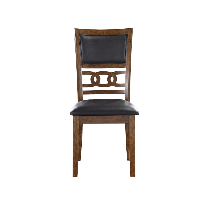 Pemberly Row Contemporary 6-Piece Wood Dining Table Set in Brown