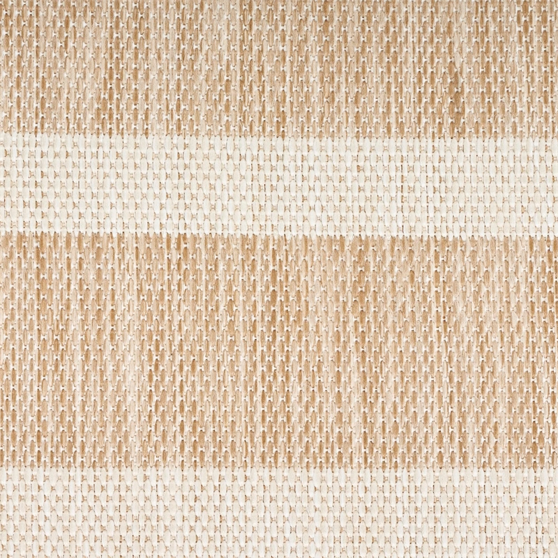 Pemberly Row Contemporary 5' x 7' Fabric Beige Ivory Area Rug