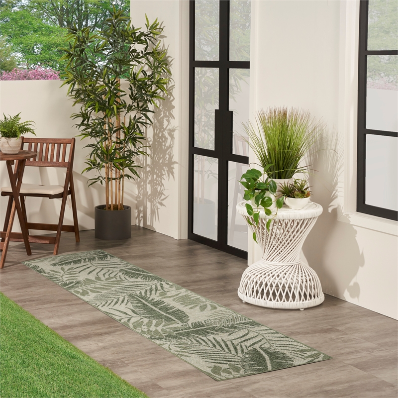 Pemberly Row Contemporary 5' x 7' Fabric Natural Ivory Area Rug