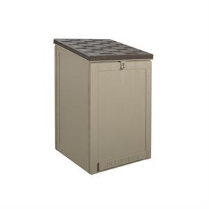 Pemberly Row Outdoor Living BoxGuard Large Lockable Package Delivery Box in Tan