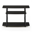 Pemberly Row Turn-N-Tube No Tools Wood 3-Tier TV Stand for TV up to 32