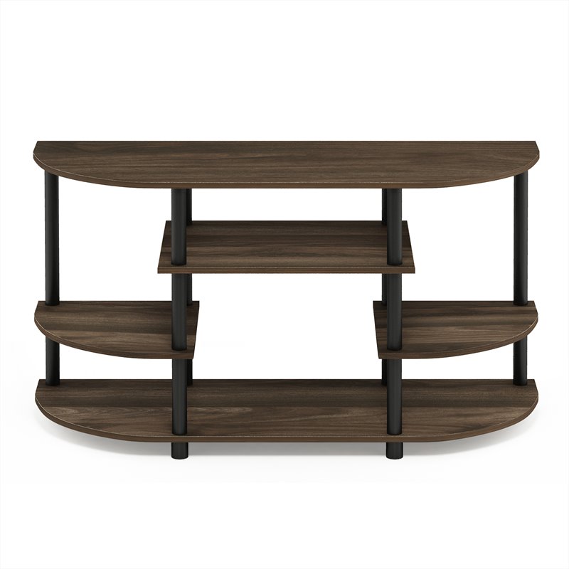 Pemberly Row Wood Corner TV Stand for TV up to 46