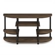 Pemberly Row Wood Corner TV Stand for TV up to 46