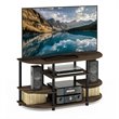 Pemberly Row Wood Corner TV Stand for TV up to 46