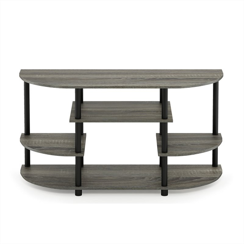 Pemberly Row Wood Corner TV Stand for TV up to 46