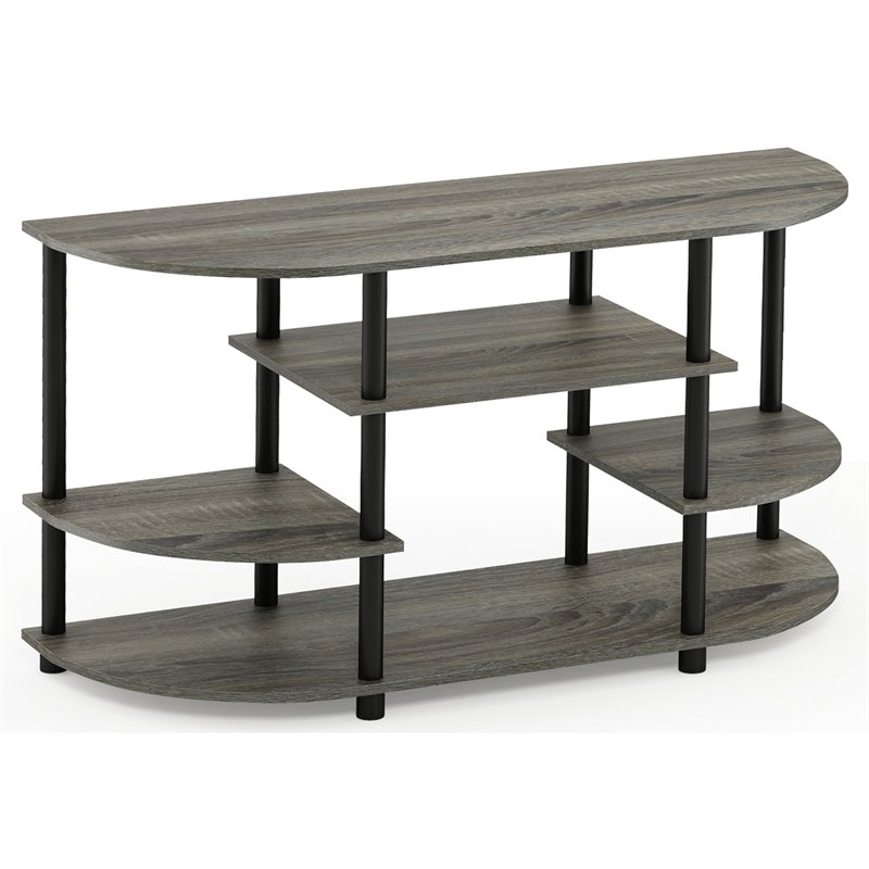Pemberly Row Wood Corner TV Stand for TV up to 46