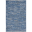 Pemberly Row 2' x 4' Blue Gray Fabric Outdoor Area Rug (2' x 4')